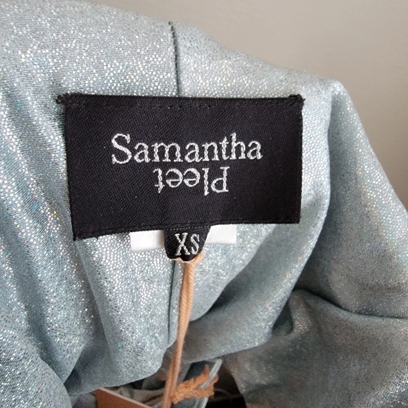 Samantha Pleet Holographic Tabernacle One Piece Swimsuit size XS NWT - Picture 3 of 8